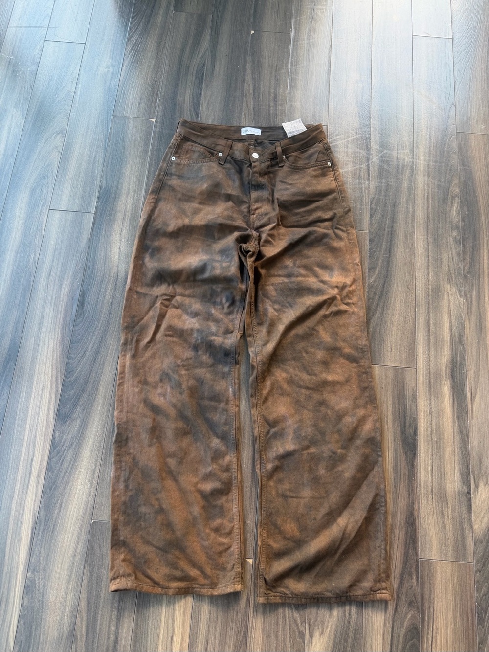 Zara Chocolate Brown Corduroy Trousers